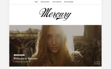 mercury free personal blog theme by themeit.com