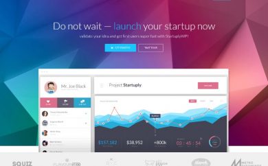 WordPress tech startup themes